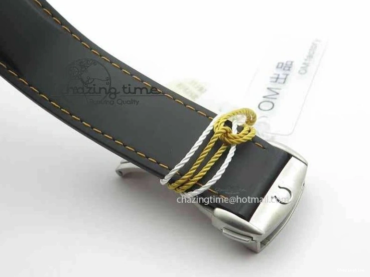 0115 Planet Ocean Master Chrono 45mm SS OM 1:1 Best Edition Black Dial Orange 12 On Rubber Strap A Durable 8169